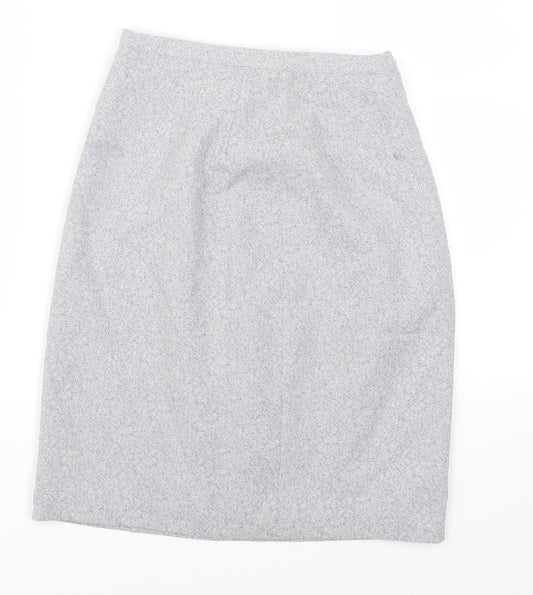 Preworn Womens Purple Straight & Pencil Skirt Size 10