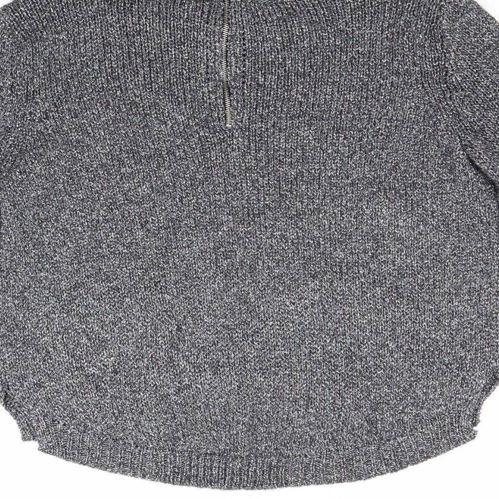H&M Womens Silver Pullover Jumper Size 10