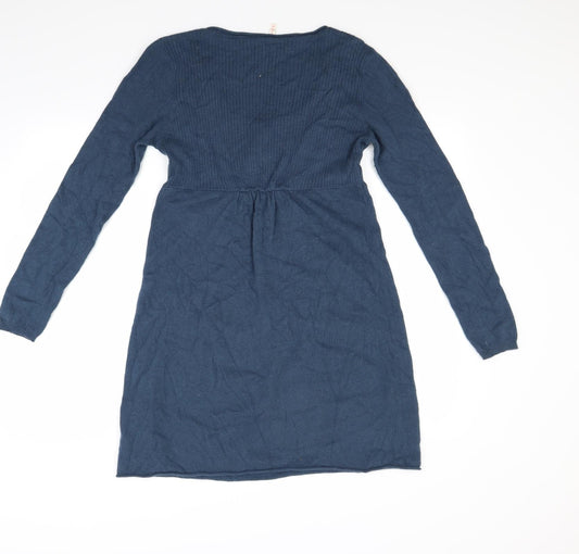 White Stuff Womens Blue Jumper Dress Size 14