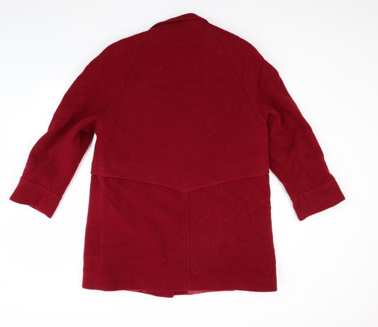 Womens UK Size 16 Modern Classics Red Overcoat