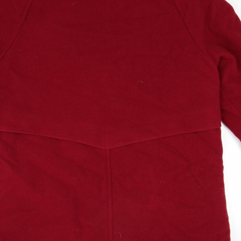Womens UK Size 16 Modern Classics Red Overcoat