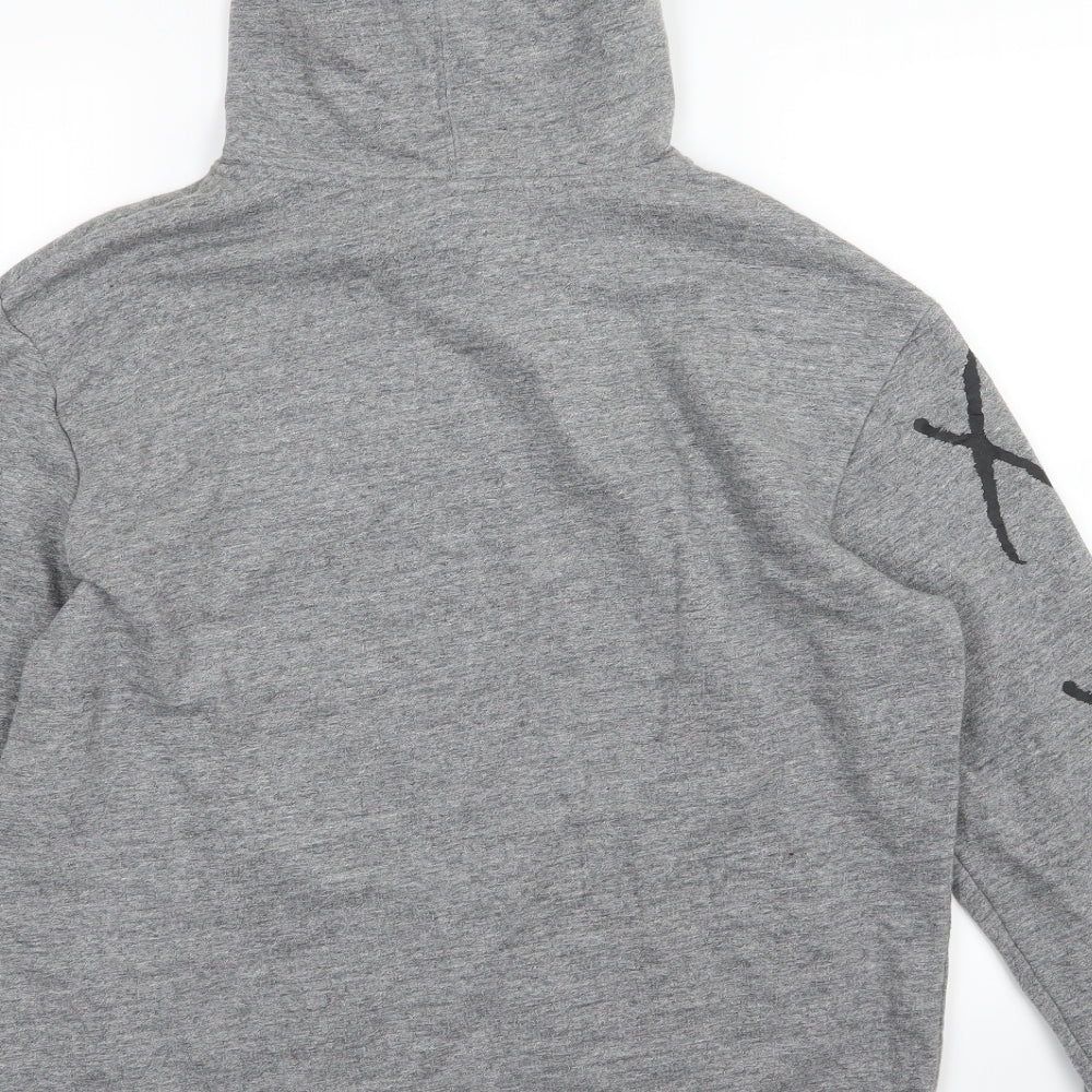 H&M Womens Gold Jersey Pullover Hoodie Size M - XOXO