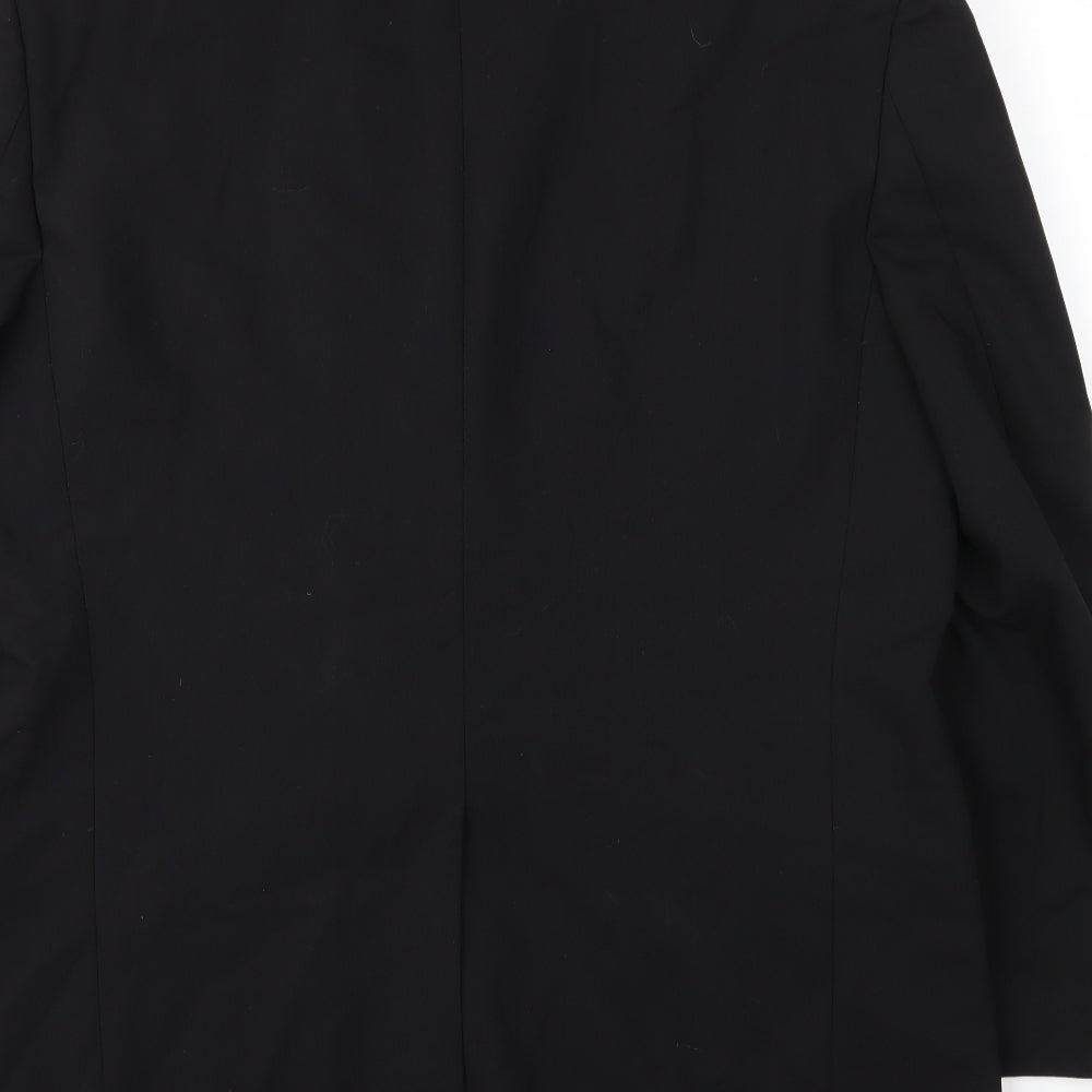 Mens UK Size 42 Preworn Regular Black Suit Jacket