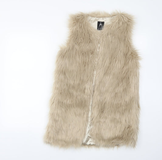 Womens UK Size 6 Atmosphere Beige Gilet