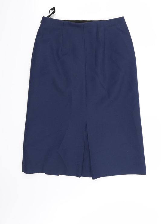 Preworn Womens Blue A-Line Skirt Size 32 in