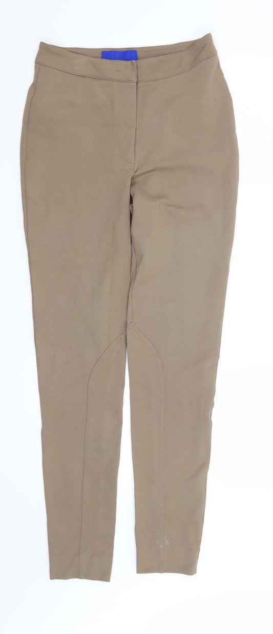 Womens UK Size 10 Preworn Regular Fit Brown Trousers