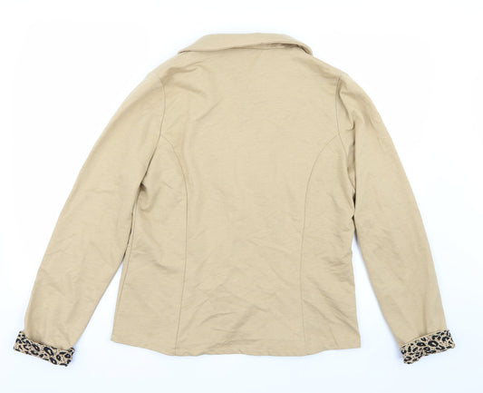 Papaya Womens Beige Jacket Coat Size 16