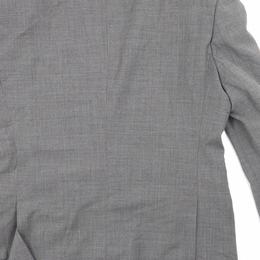 Mens UK Size 38 Brook Taverner Regular Grey Suit Jacket