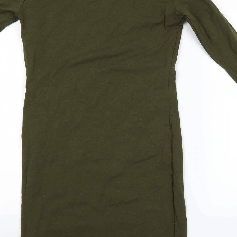 Atmosphere Womens Green A-Line Size 12