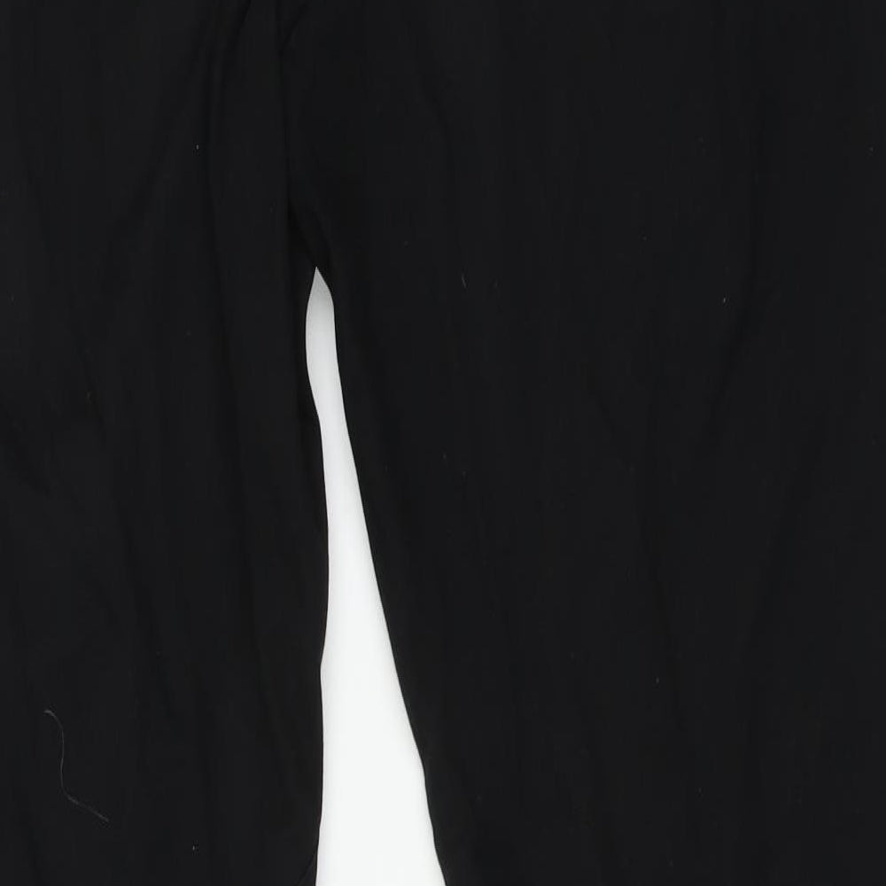 Mens UK Size 26 in Preworn Regular Fit Straight Black Jeans