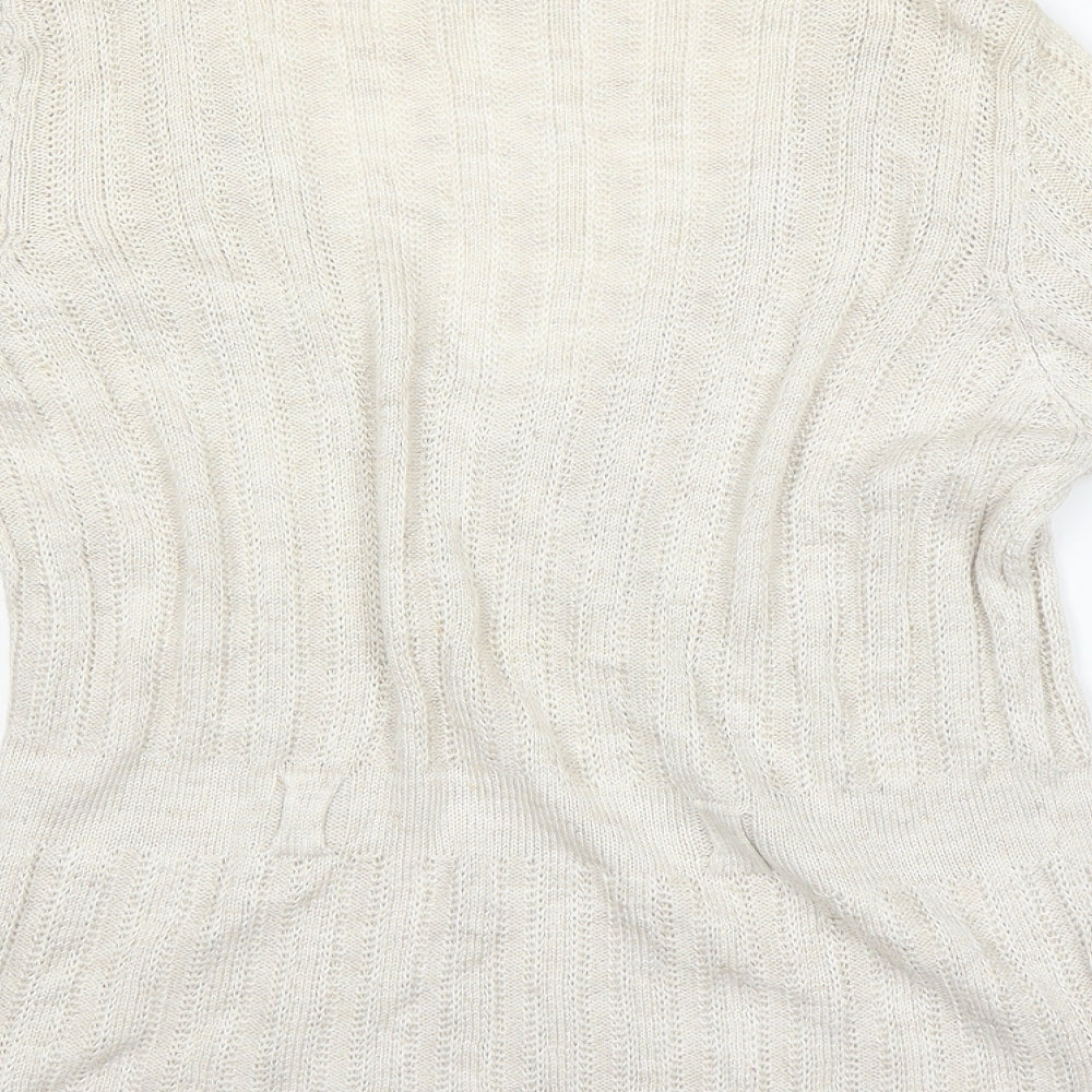 Per Una Womens Beige Pullover Jumper Size 16