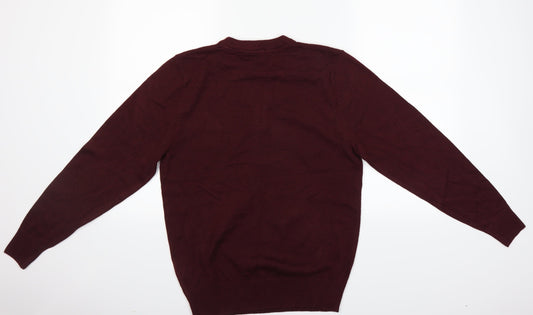 George Mens Purple Pullover Jumper Size S