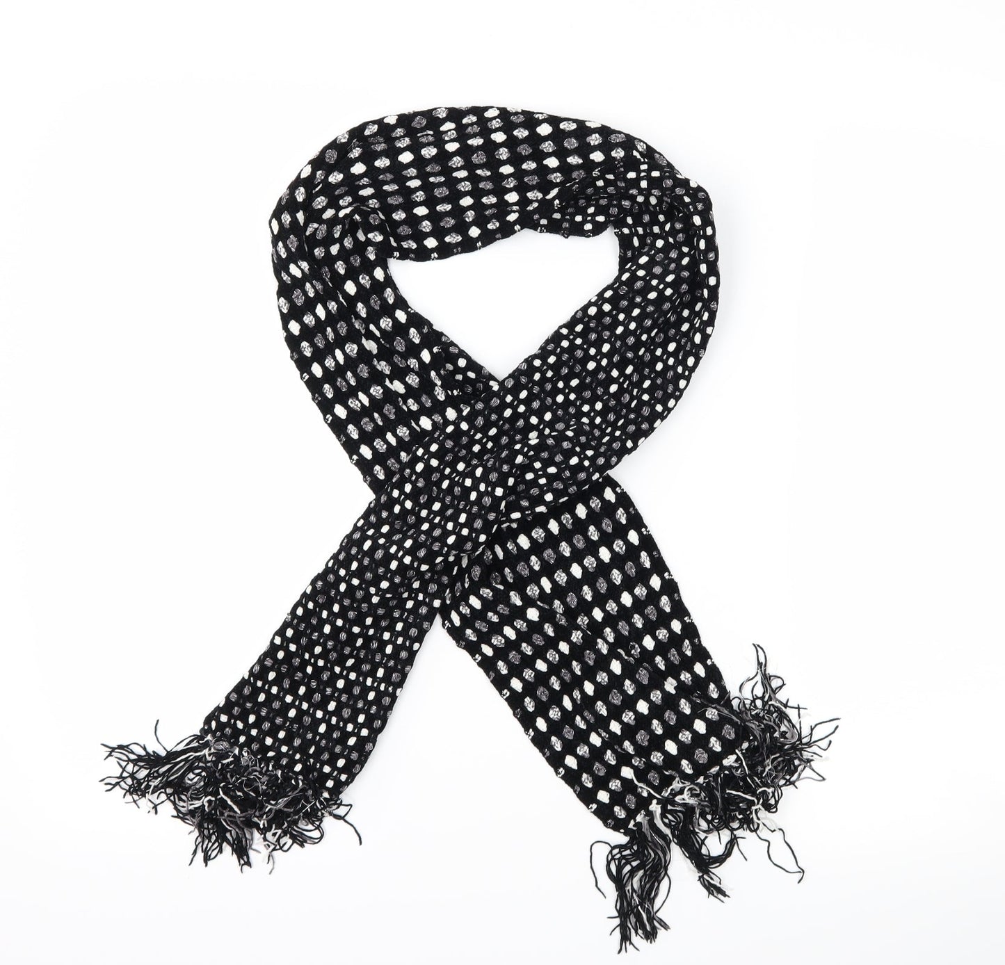 Marks and Spencer Womens Black Polka Dot Scarf