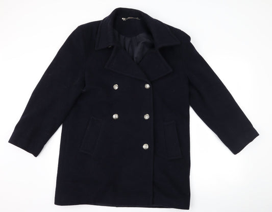 Womens UK Size 10 St Bernard Blue Overcoat