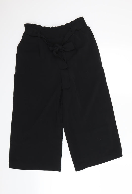Womens UK Size 8 New Look Regular Fit Dress Pants Black Trousers