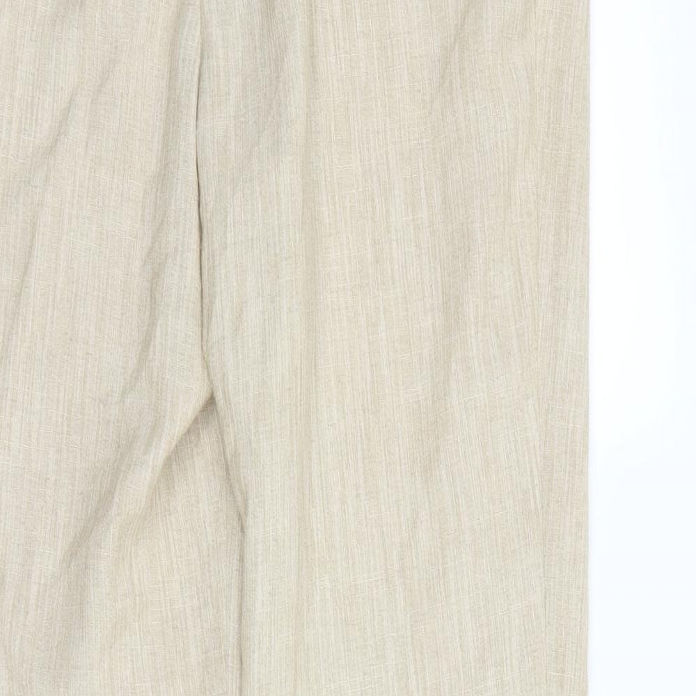 First Avenue Womens Beige Dress Pants Trousers Size 16 L28 in