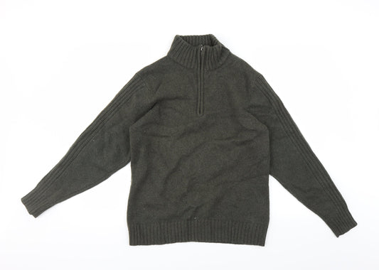 Mens UK Size M Avenue Green Pullover Jumper