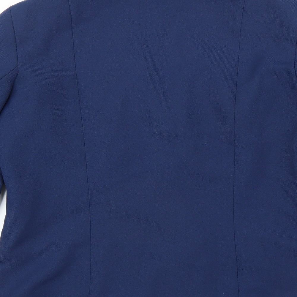 Womens UK Size 14 Preworn Regular Blue Suit Jacket