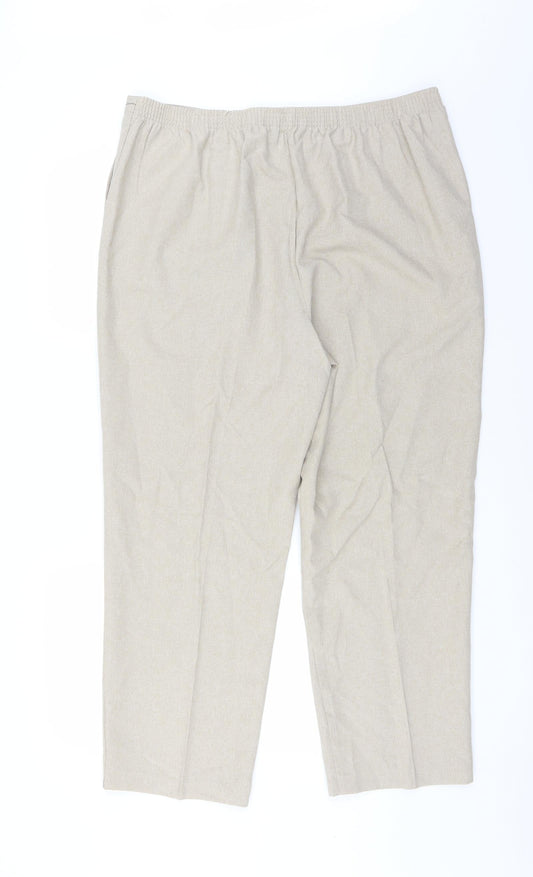 BM Womens Beige Trousers Size 18 L26 in