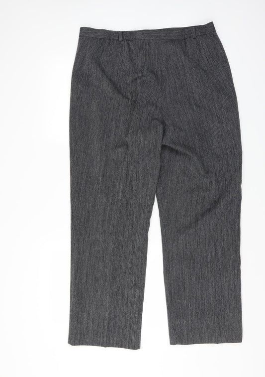 Classics Womens Grey Trousers Size 16 L28 in