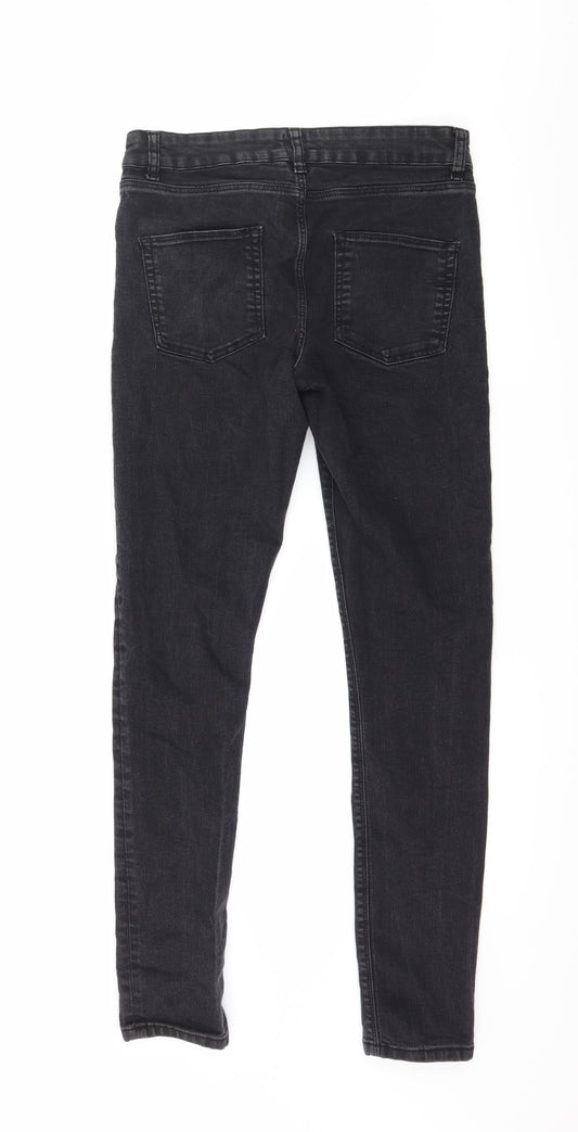 ASOS Womens Black  Denim Skinny Jeans Size 32 in L30 in