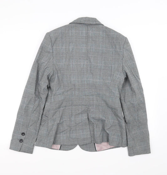 NEXT Womens Grey Check  Jacket Blazer Size 10