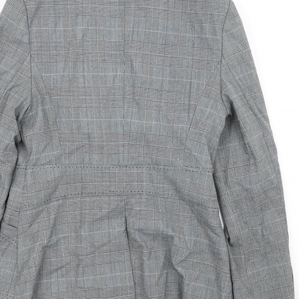 NEXT Womens Grey Check Jacket Blazer Size 10