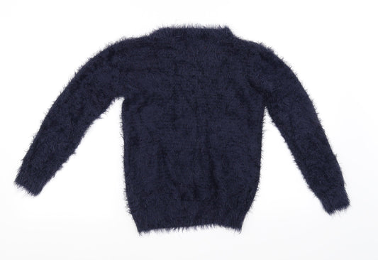 TU Boys Black Pullover Jumper Size 10 Years