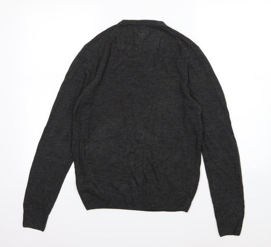 F&F Mens Grey  Knit Pullover Jumper Size S