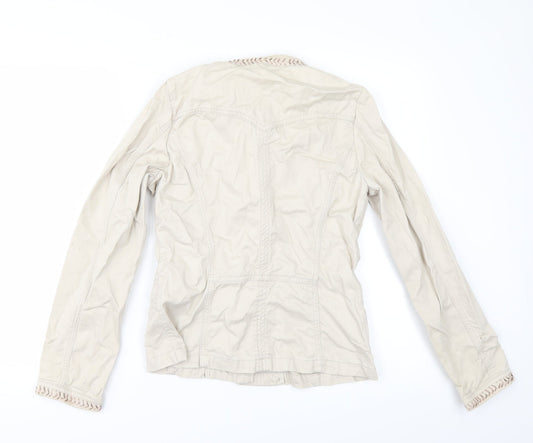 Papaya Womens Beige Jacket Size 14