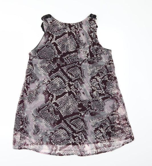 NEXT Womens Purple Geometric Camisole Blouse Size 12