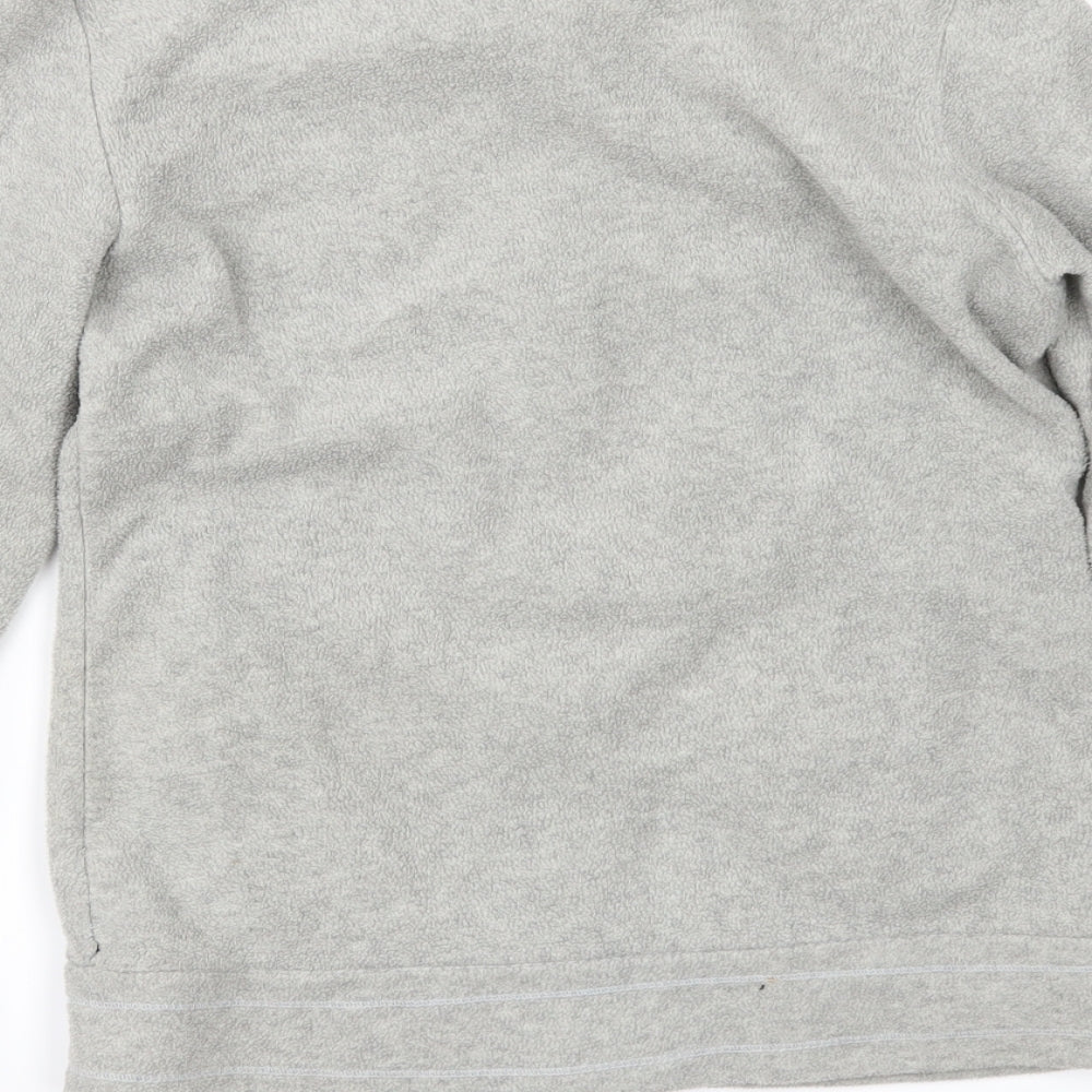 LA Gear Womens Grey Fleece Jacket Size 8