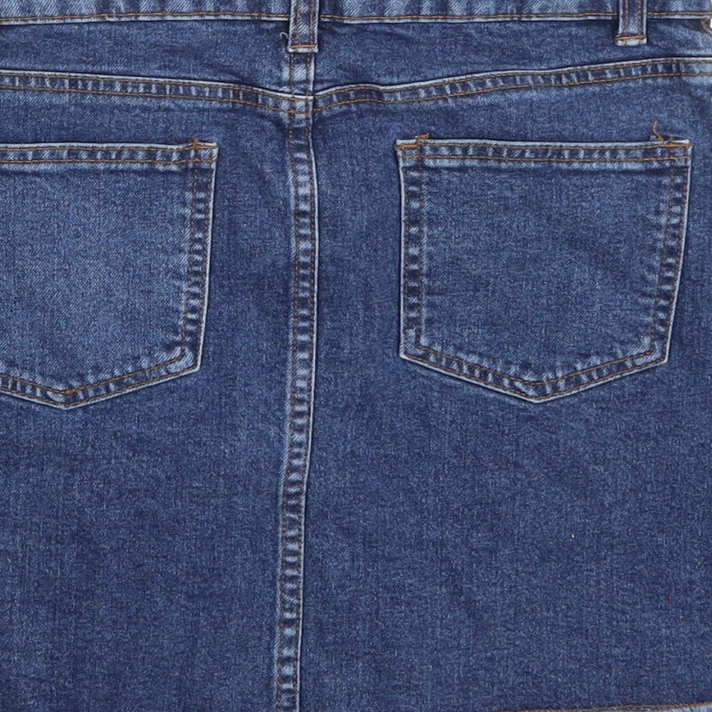 Denim & Co. Girls Blue A-Line Skirt Size 12 Years