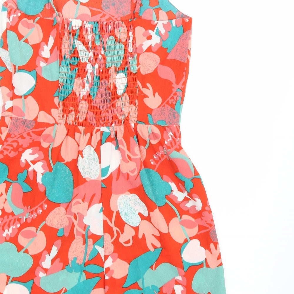 John Lewis Girls Orange Playsuit One-Piece Size 11 Years