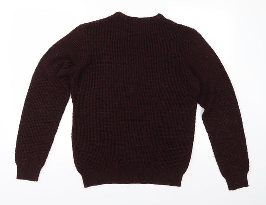 Cedar Wood State Mens Red Knit Pullover Jumper Size M