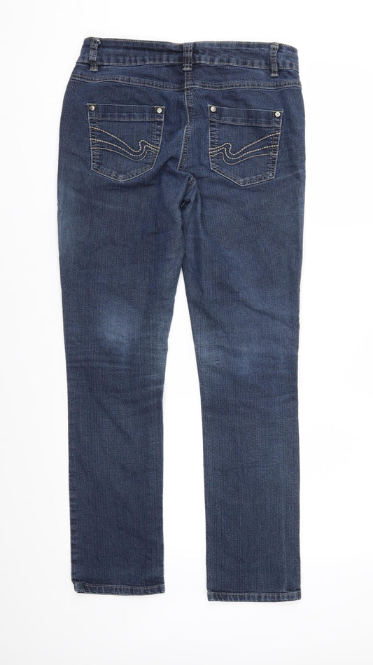 Debenhams Womens Blue  Denim Skinny Jeans Size 10 L31 in