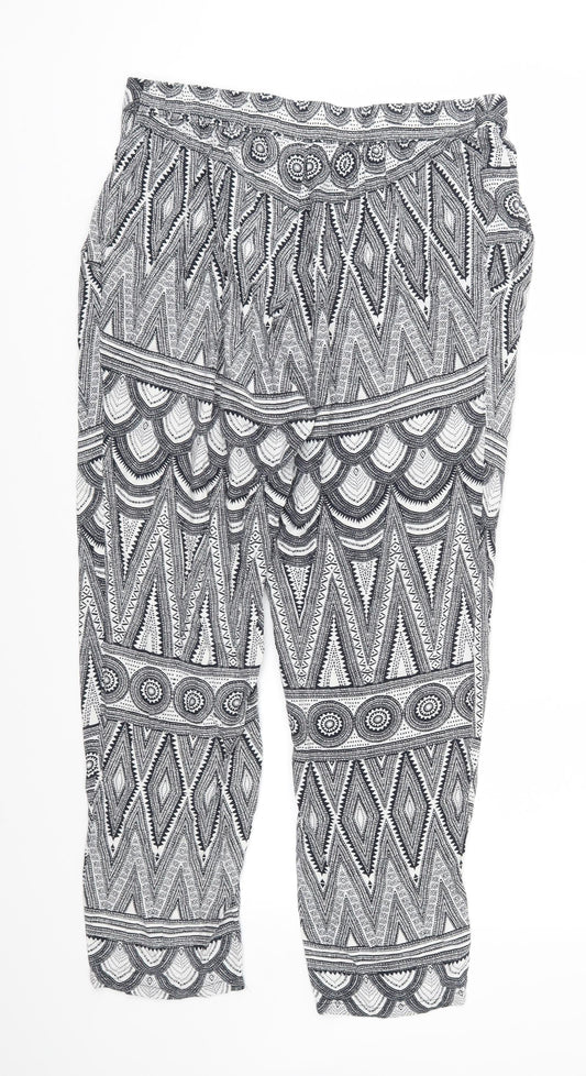 Womens UK Size 36 in H&M Regular Fit Blue Trousers