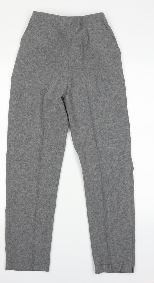 Womens UK Size 10 Preworn Regular Fit Grey Trousers