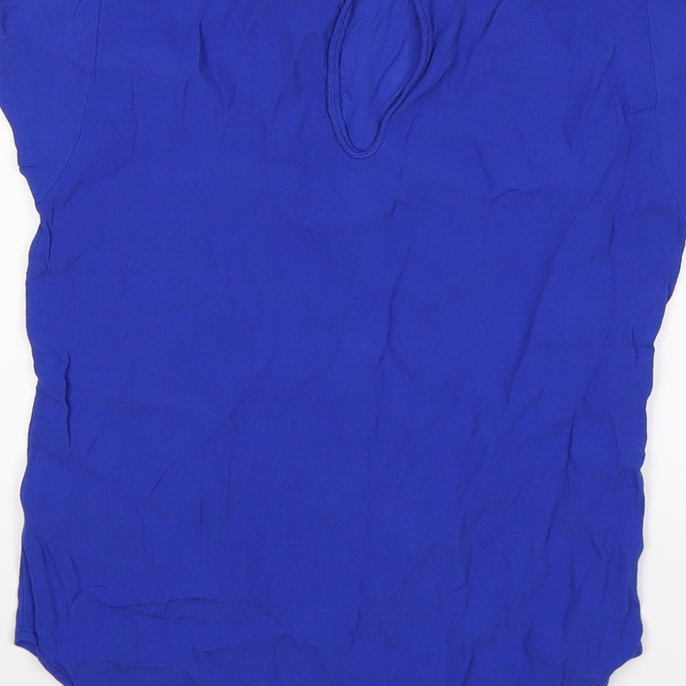 Womens UK Size 6 H&M Blue Tunic T-Shirt