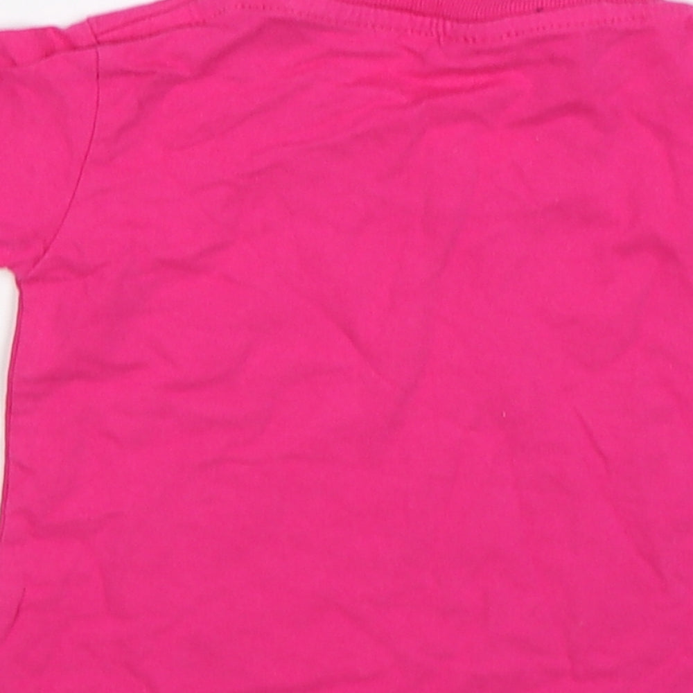 Preworn Girls Pink Basic T-Shirt Size 2 Years - grandmother cyprus