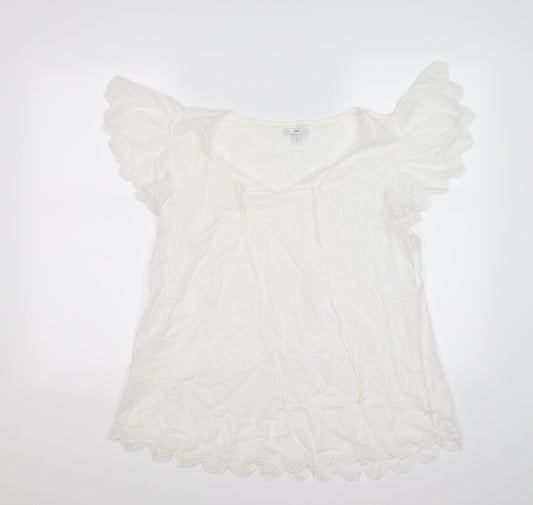 Gap Womens White Tunic T-Shirt Size L