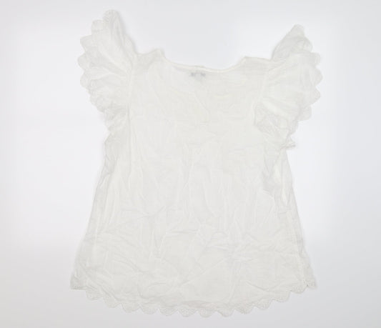 Gap Womens White Tunic T-Shirt Size L