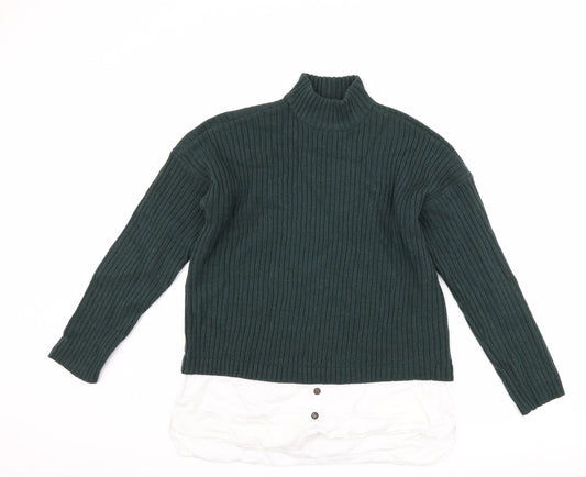 Noisy may Womens Green Pullover Jumper Size S