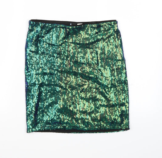 Divided Womens Multicoloured A-Line Skirt Size S