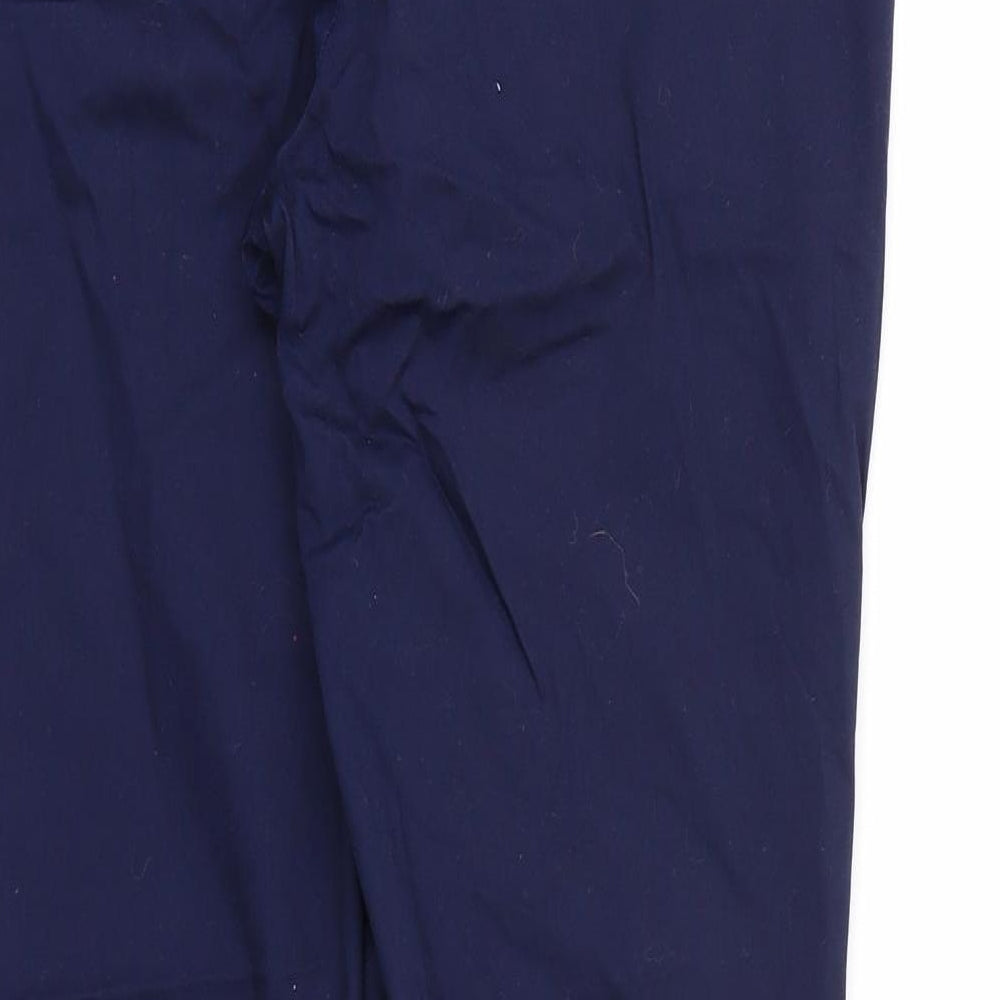 Warehouse Womens Blue Rayon Trousers Size 12 L26 in