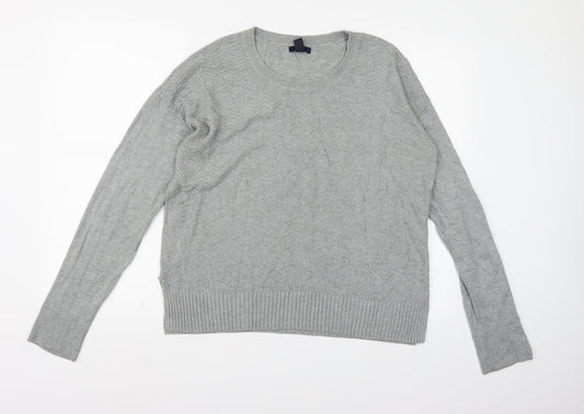 Gap Womens Grey Knit Pullover Jumper Size L