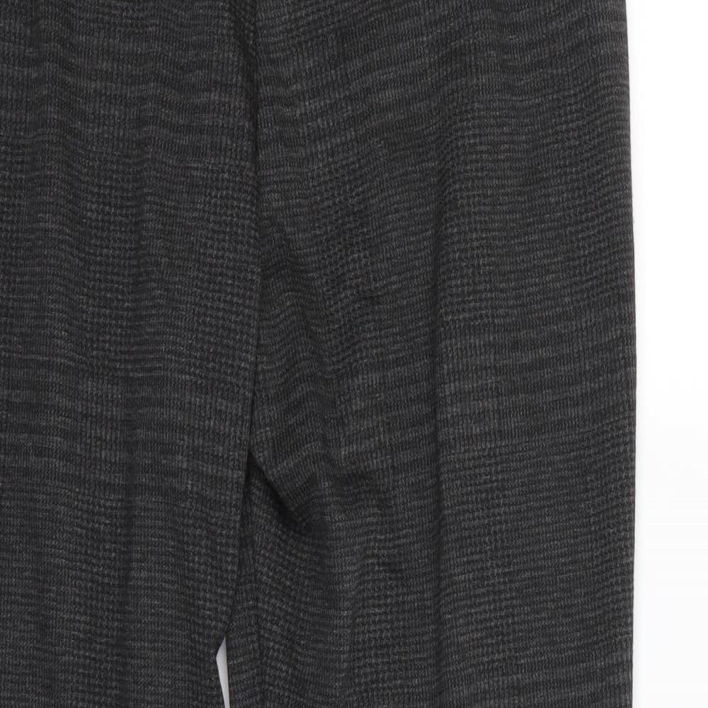 Womens UK Size 14 Classic Regular Fit Dress Pants Black Trousers