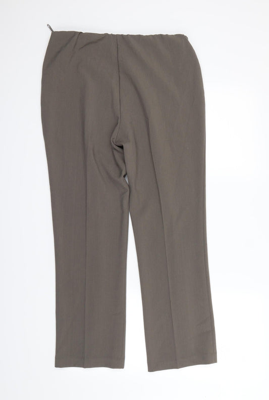BM Collection Womens Beige Dress Pants Trousers Size 12 L26.5 in