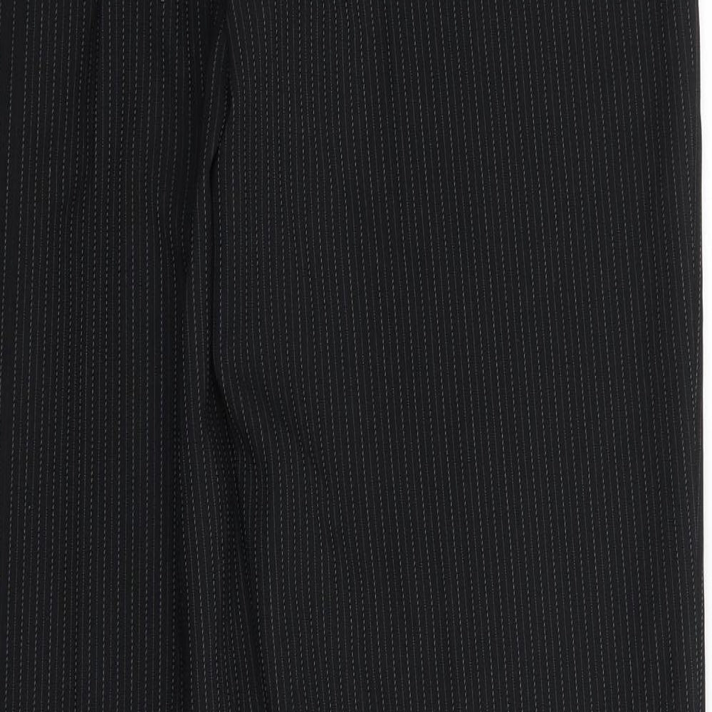 George Womens Black Striped Dress Pants Trousers Size 12 L31 in