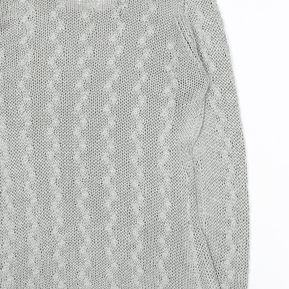 EA Womens Grey Knit Pullover Jumper Size S